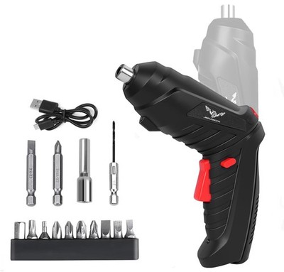 Cordless Electric Screwdriver, 3.6V Rechargeable Screwdriver Set with LED Lig...