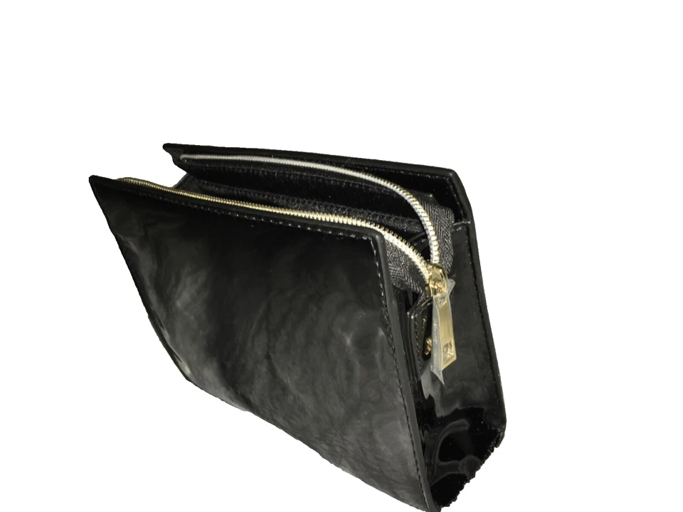 Marc Jacobs Black Patent Makeup Bag Cosmetic Pouch Case Travel Organizer New - Image 4 of 4