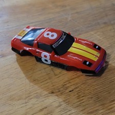 Body Only Aurora AFX Tomy HO Slot Car Chevy Corvette Red Butterscotch Yellow 8