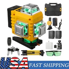 Imagen de Green Laser Level,4D 16 Lines, 360 Self Leveling w/ Magnetic Bracket,2 Batteries