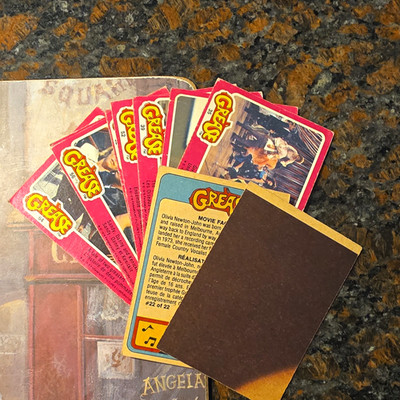 Topps 1978 Grease Movie Facts Base Set Non-Sport Trading Card Lot - 11 Cards