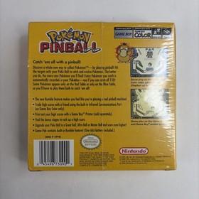 Pok&eacute;mon Pinball Game Boy Color 1999 SEALED Brand New Sealed Video Game Pokemon