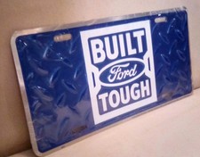 Built Ford Tough Metal License Plate