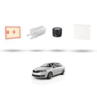 Hoffcar Set Service - 4 Filter FüR Skdoa Rapid (NH3, NH1) 1.2 TSI 66Kw Von 2015