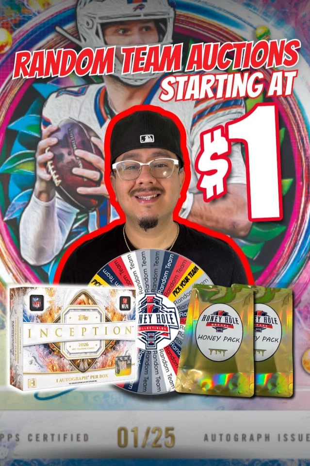 FOOTBALL Mixers, 2026 TOPPS INCEPTION FOOTBALL & Honey Packs Starting at $1