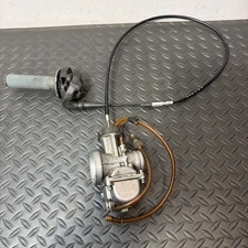 1996 KTM 250 MXC OEM CARBURETOR CARB And THROTTLE CABLE TUBE KEIHIN 96-99