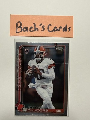 2025 Topps Chrome - Shedeur Sanders: Rookie Base #315 - check description 