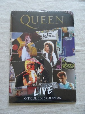 QUEEN - LIVE - Official 2026 Calendar - NEU - Kalender Freddy Mercury Brian May