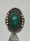 Vintage Native American Sterling Silver Turquoise Ring 7.3 Grams Size 7 — photo 5