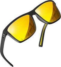grinderPUNCH Night Driving Glasses Anti Glare Polarized For Women Men