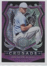 2020 Panini Chronicles Crusade Purple Mojo Prizm 27/75 Brendan McKay #4 1hs9
