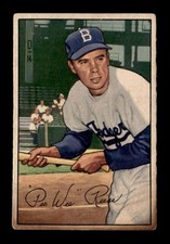 1952 Bowman #8 Pee Wee Reese (HOF) VG stain Baseball Card