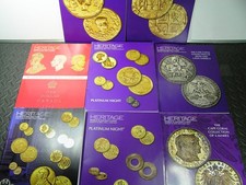 Heritage Auctions Catalogs Lot of 8, World & Ancient Coins Chicago, 2019 & 2021