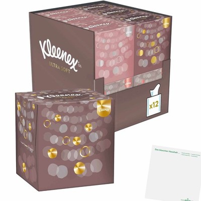Kleenex Ultra Soft Kosmetik Tücher Würfel 12X48 Stück VPE usy Block
