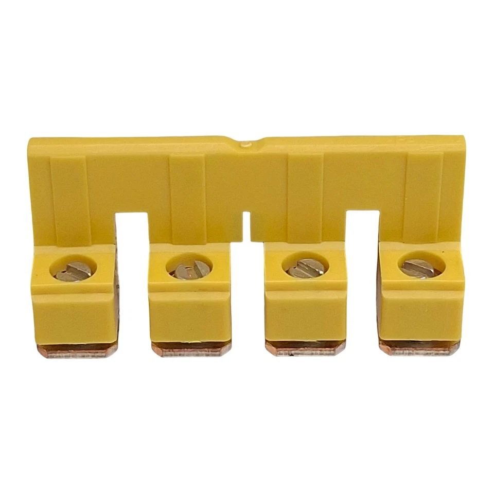 Lot of 6 Allen Bradley 1492-CJJ10-4 Screw Center Jumper Terminal, 4-Pole - Image 2 of 4