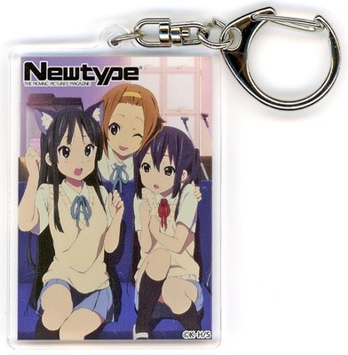 Mio Akiyama & Ritsu Tainaka & Azusa Nakano Acrylic Keychain C-9 Prize USED