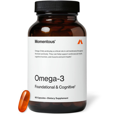 Momentous Omega-3 Fish Oil - High-Potency Epa Dha Supplement For Men Women -