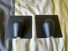2 x Black Brick Buster Plate - Cable Wall Hole Cover Plate