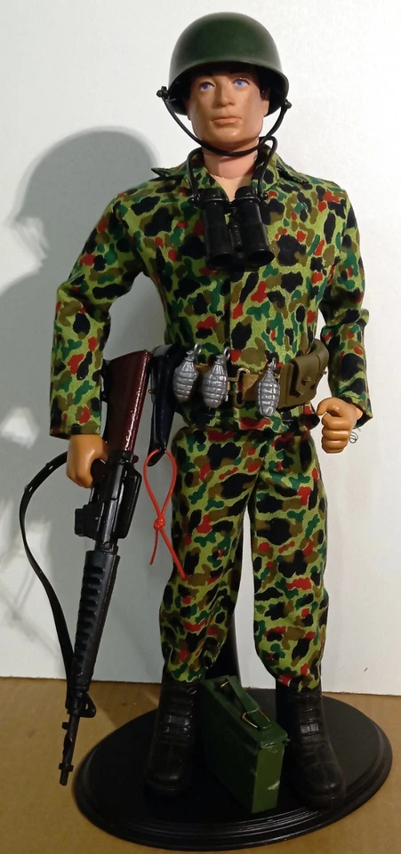 FIGURINE ACTION MAN PALITOY HASBRO 1964 TENUE SOLDAT US VIET-NAM ACTION  JOE - Photo 1/4