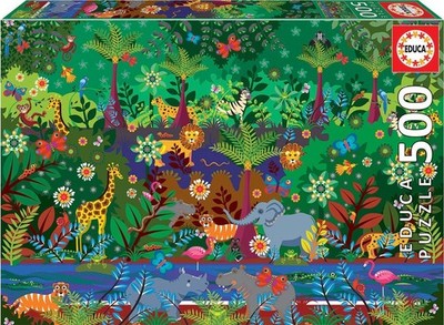 NEW Educa Jigsaw Puzzle 500 Pieces 10+ Ages Jungle