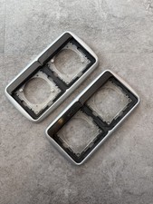 Jung Topline Rahmen silber 2-fach TL982 M Si gebraucht