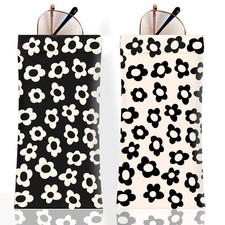 2Pcs Sunglass Eyeglass Glasses Case Soft PU Leather with Cleaning Cloth Soft ...