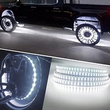 15.5in Double Row White Wheel Ring Lights Waterproof 15.5in Double Row 576leds