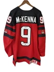 GAVIN MCKENNA AUTOGRAPH SIGNED TEAM CANADA HOCKEY IIHF NIKI JERSEY WITH COA