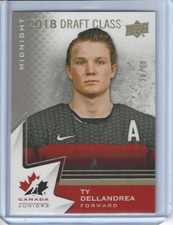 2020 Team Canada Juniors 2018 Draft Class Midnight 30/50 Ty Dellandrea Rookie RC