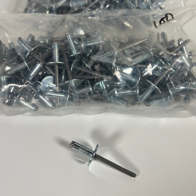 Emhart Fastener Rivet Large Flange Coated Steel Bulk Lot of (100x) | eBay