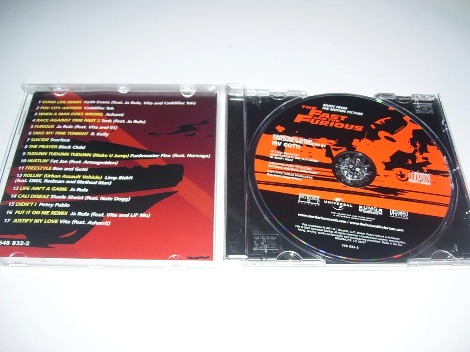The Fast and the Furious Original Motion Picture Soundtrack * CD 2001 EU * - Bild 2 von 3