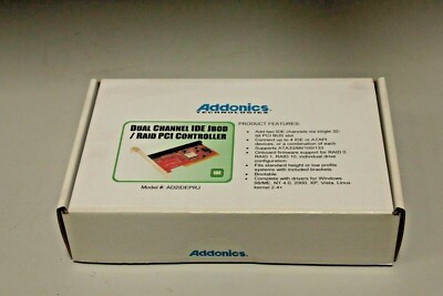 Addonics AD2IDEPRJ Dual Channel IDE JBOD / RAID PCI Controller