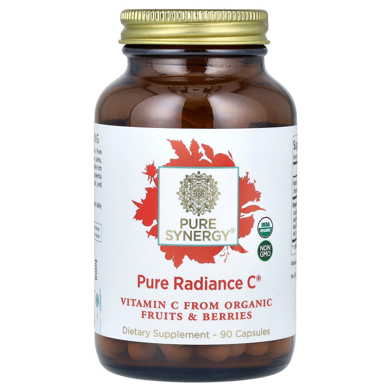 Вегетарианские капсулы Pure Radiance C 90 от компании Synergy без молока и глютена,