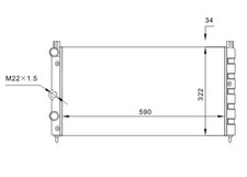 Radiateur Skoda FELICIA