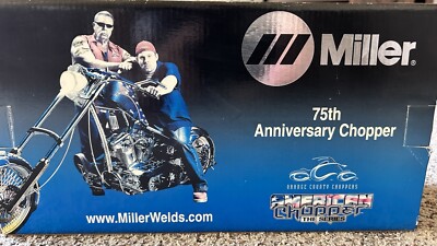 2004 Replica Die Cast Miller Electric 75th Chopper From Orange