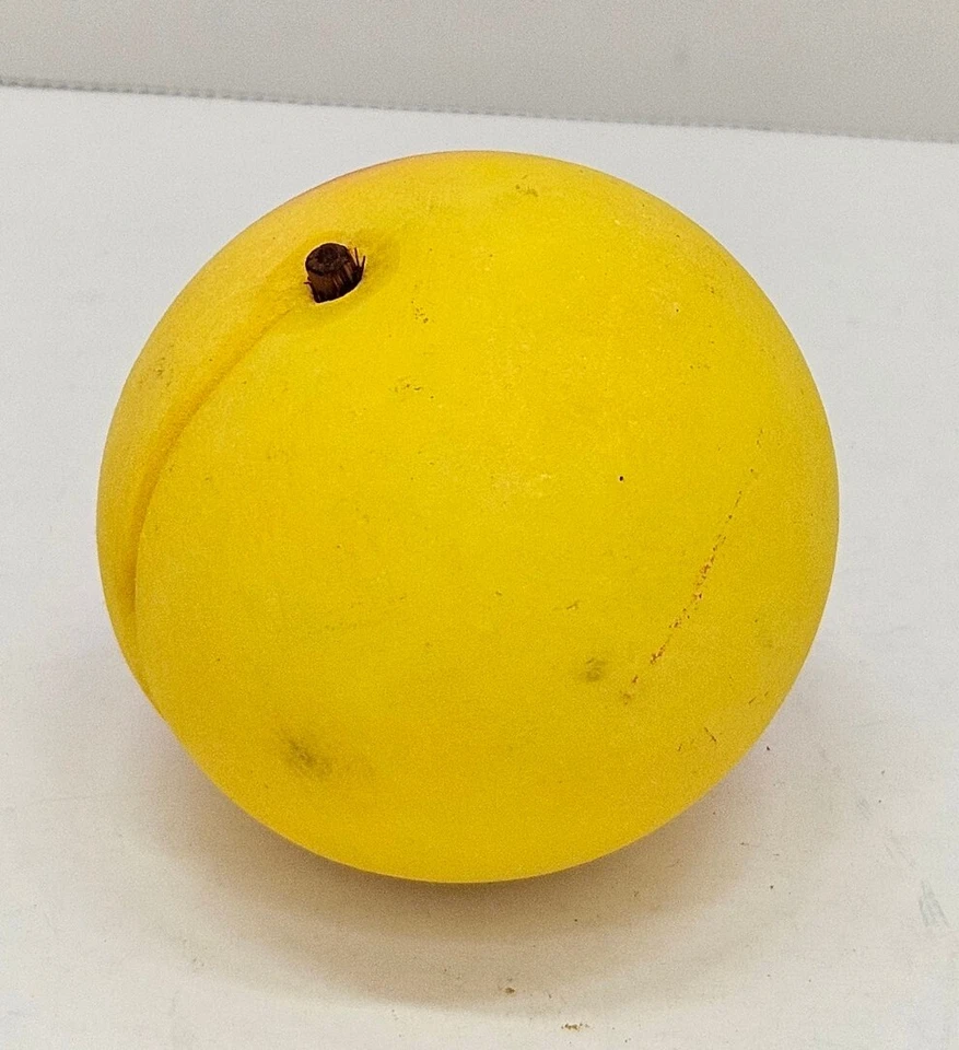 Vintage Italian Stone Fruit Marble Alabaster Peach - Image 2 of 4