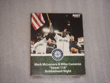 2001 Seattle Mariners Bobblehead Mark McLemore Mike Cameron “Sweet 116” Wins SGA