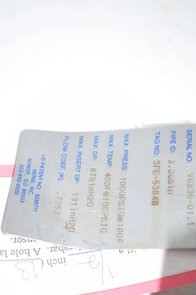 NEW Veris Verabar V200S-05-V-R-B3C Hot Tap 3.068 Pipe id 1000 PSI - Image 3 of 4