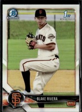 2018 Bowman Chrome Refractors Blake Rivera  #BDC-80 2 Card Lot