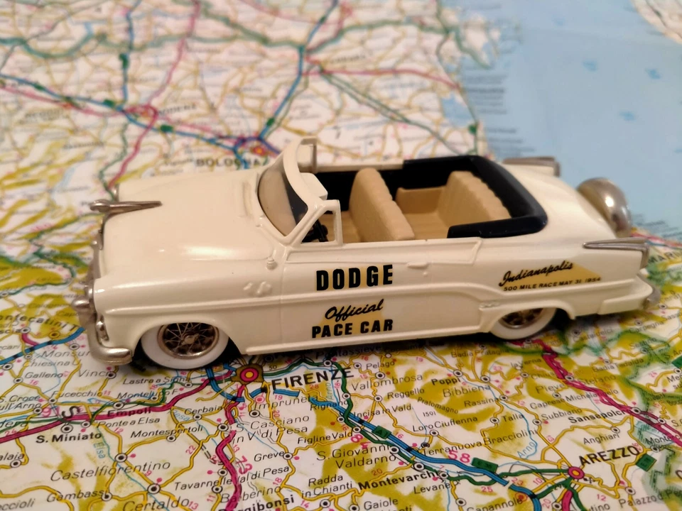 Brooklin Models 1:43 Brk 30x Dodge 500 Indianapolis Pace Car 1954 Bianco - Immagine 2 di 4