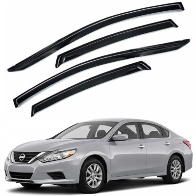IKON MOTORSPORTS, 4PCS Window Visors Compatible With 2013-2018 Nissan Altima, Window Visor Vent