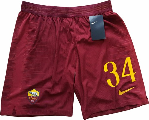 roma worn player issue Kluivert nike shorts 2018-2019 pantaloncini  magazzino | eBay