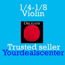 Pirastro Obligato Violin String Set 3/4-1/2 Steel E Ball