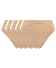 Rhonda Shear 5-pack Original Seamless Ahh Brief Beige
