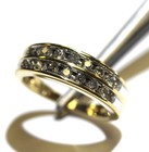 10k yellow gold .54ct I2 H diamond wedding anniversary ring band 3.7g 5.5 — photo 6