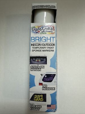 Glass Chalk Fabric Posters Indoor/Outdoor Temporary Paint  Marker Neon White