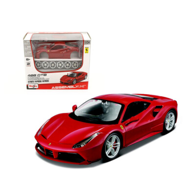 Maisto 1:24 Scale Ferrari 488 GTB Model Kit Detailed Diecast