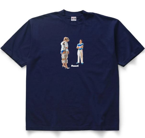 FUCT Made in USA ?? WOLF of WALL STREET ? Money ? Navy T Shirt 