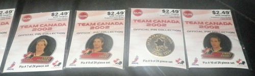 The Toronto Sun 2002 Olympic Gold Team Canada Official Pin Collection Set - Picture 4 of 11