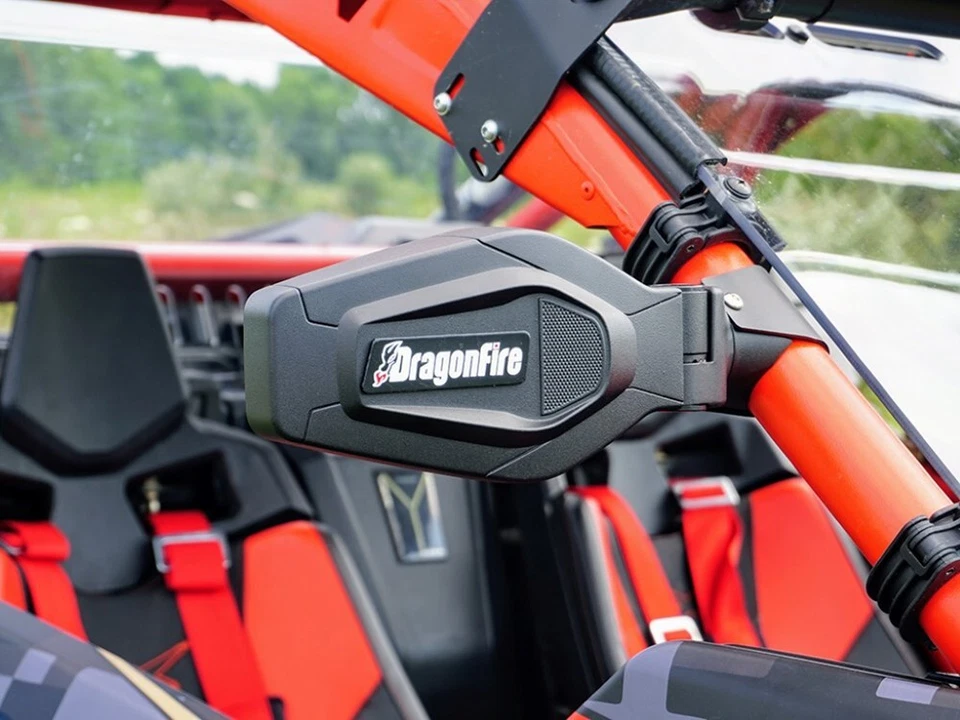 Espejos retrovisores laterales plegables Polaris RZR 570 800 900 1000 Dragonfire Racing Foto 2 de 4